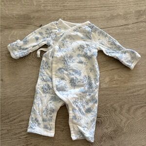 Janie and Jack Blue and White One Piece